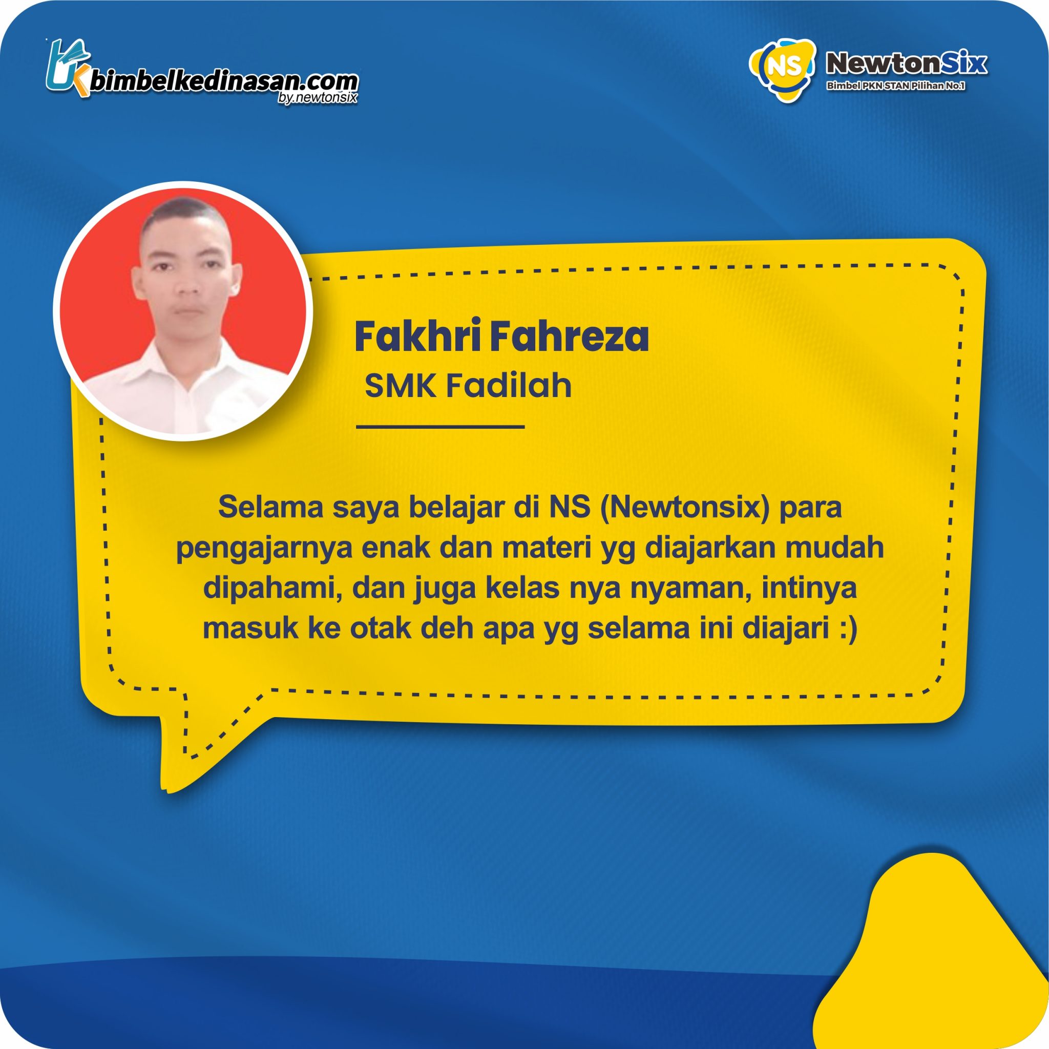 Testimoni siswa lolos Sekolah Kedinasan