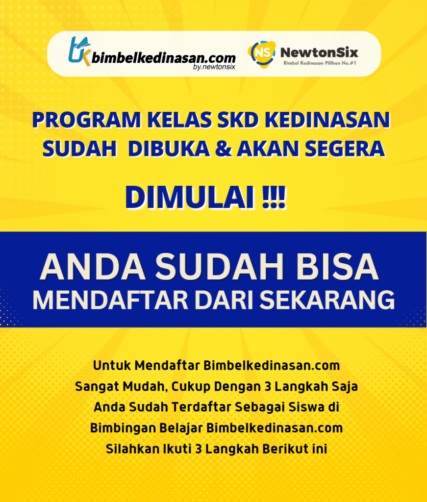 Program kelas SKD kedinasan NewtonSix sudah dibuka: daftar bimbel sekolah kedinasan sekarang