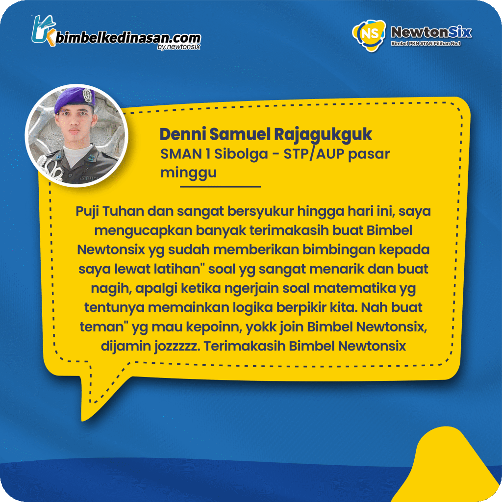 Testimoni siswa lolos Sekolah Kedinasan