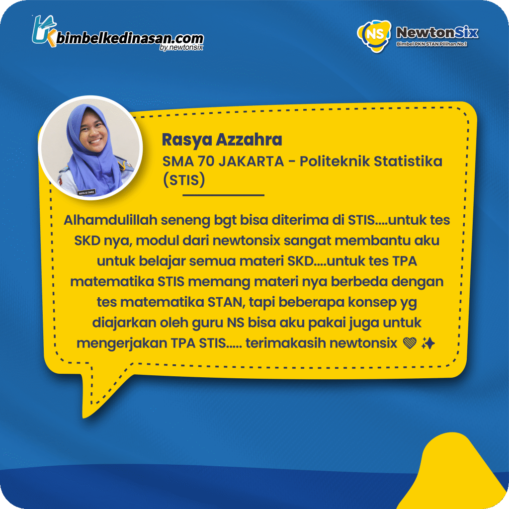 Testimoni siswa lolos Sekolah Kedinasan