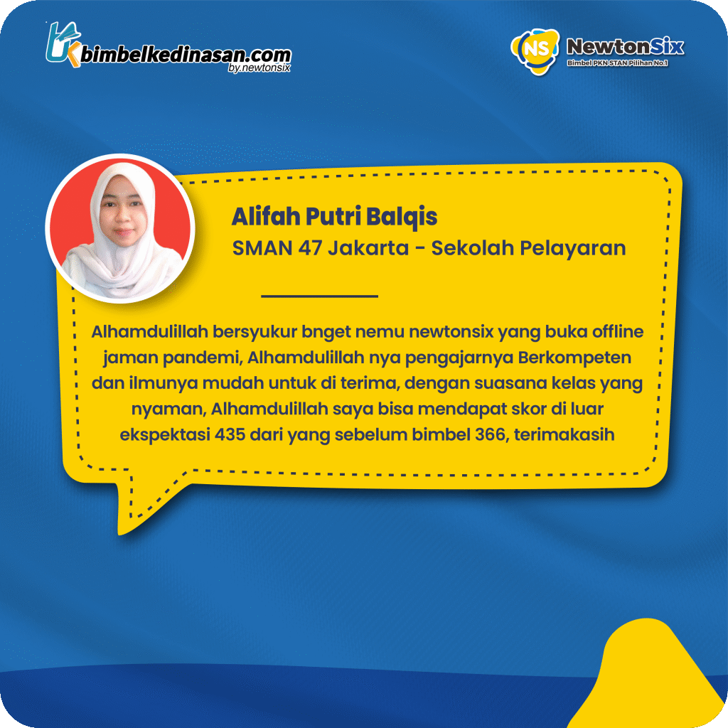 Testimoni siswa lolos Sekolah Kedinasan